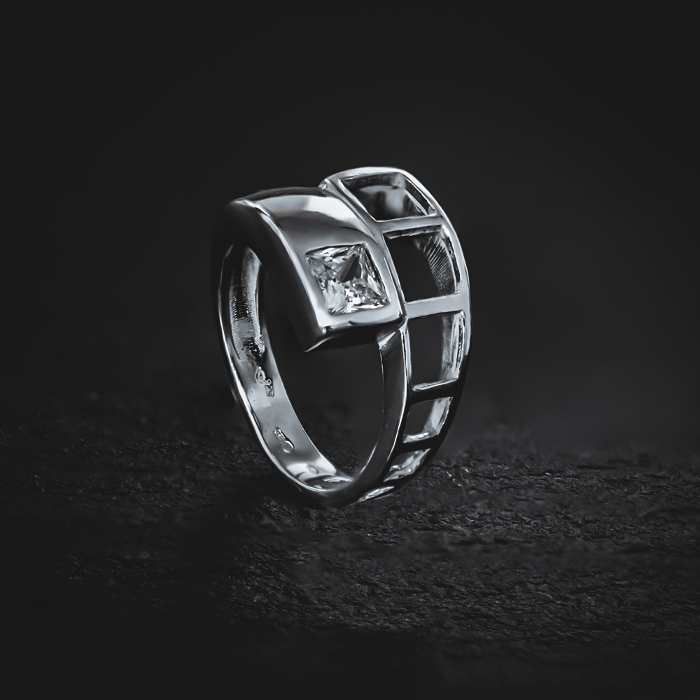 Stříbrný prsten Crystal Cove