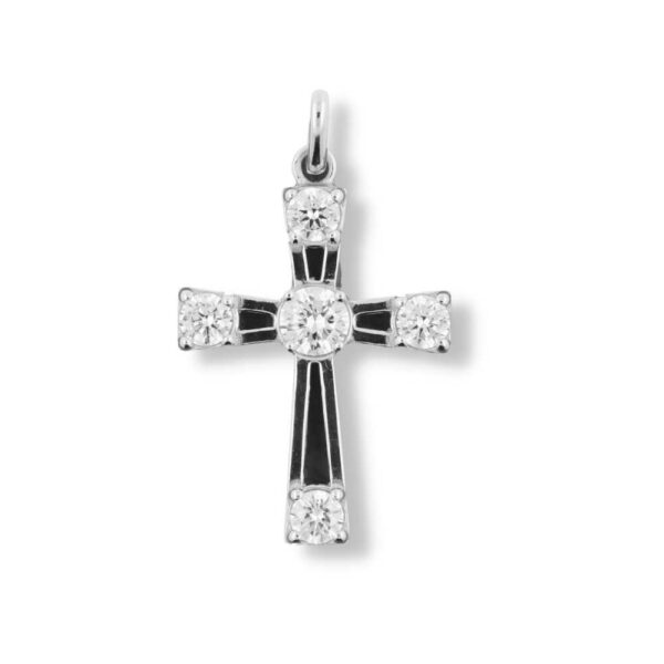 stříbrný kříž pánský šperk přívěsek