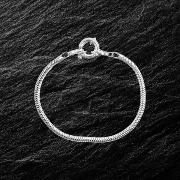 stříbrný náramek snake chain