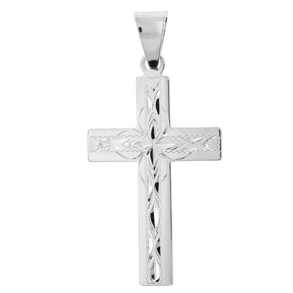 Stříbrný přívěsek Velký rytý kříž Percival - Image 2