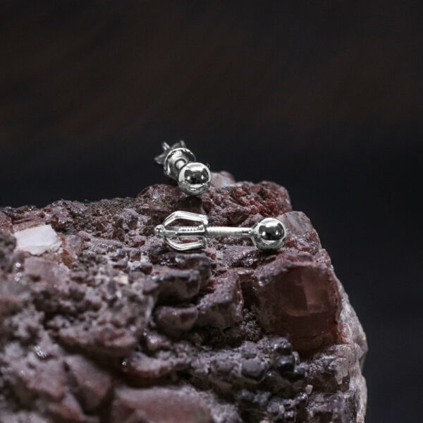 Stříbrné náušnice kulička 4 mm - Image 3