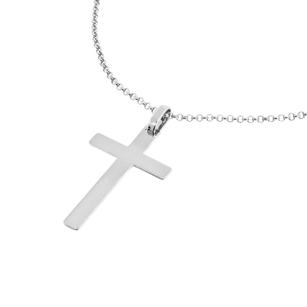 stříbrný přívěsek kříž s možností rytiny
