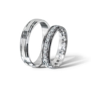 stříbrné snubní prsteny Kate a Leopold