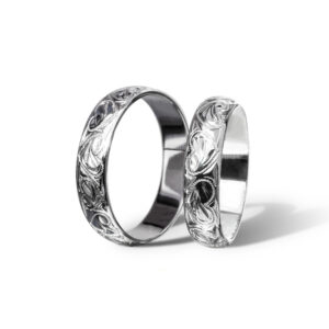 stříbrné snubní prsteny Romeo a Julie